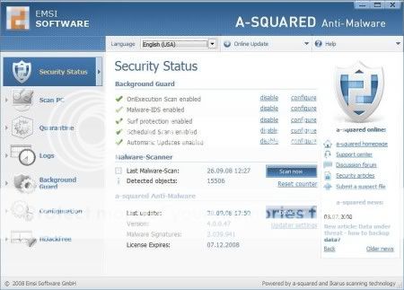 A-squared Anti-Malware 4.0.0.50 A-squared Anti-Malware 4.0.0.50